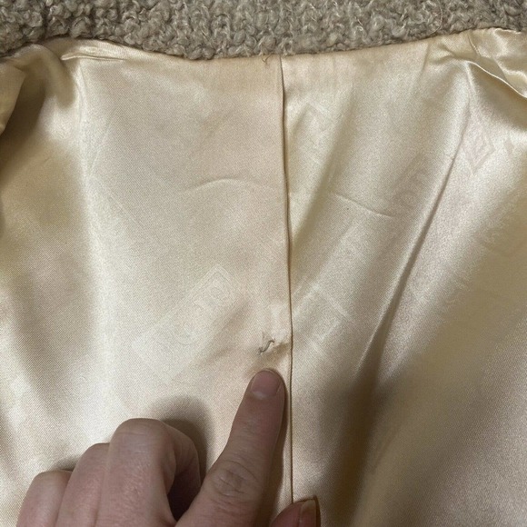 Vtg D’Esprit Faux Fur Knit Jacket - Picture 7 of 10